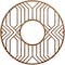 Ekena Millwork Empire Wood Fretwork Pierced Ceiling Medallion, Walnut, 40"OD x 14 5/8"ID x 1/4"T CMWP40X40X0250EPWA - alternate 1